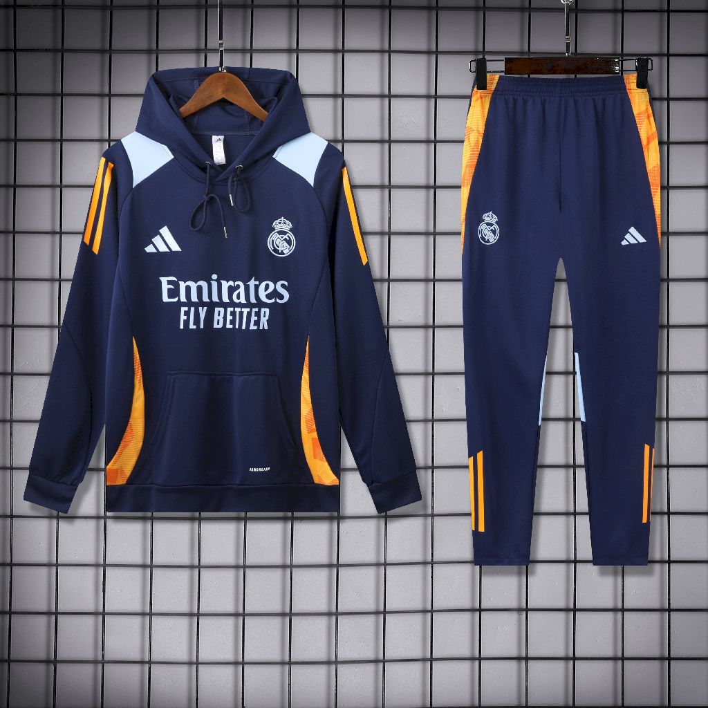 Real Madrid 2024 Tracksuit - Cotton with Hood