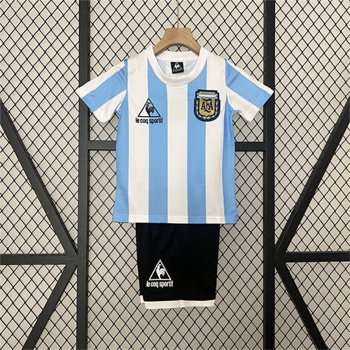 Equipación Argentina Retro Infantil 1986