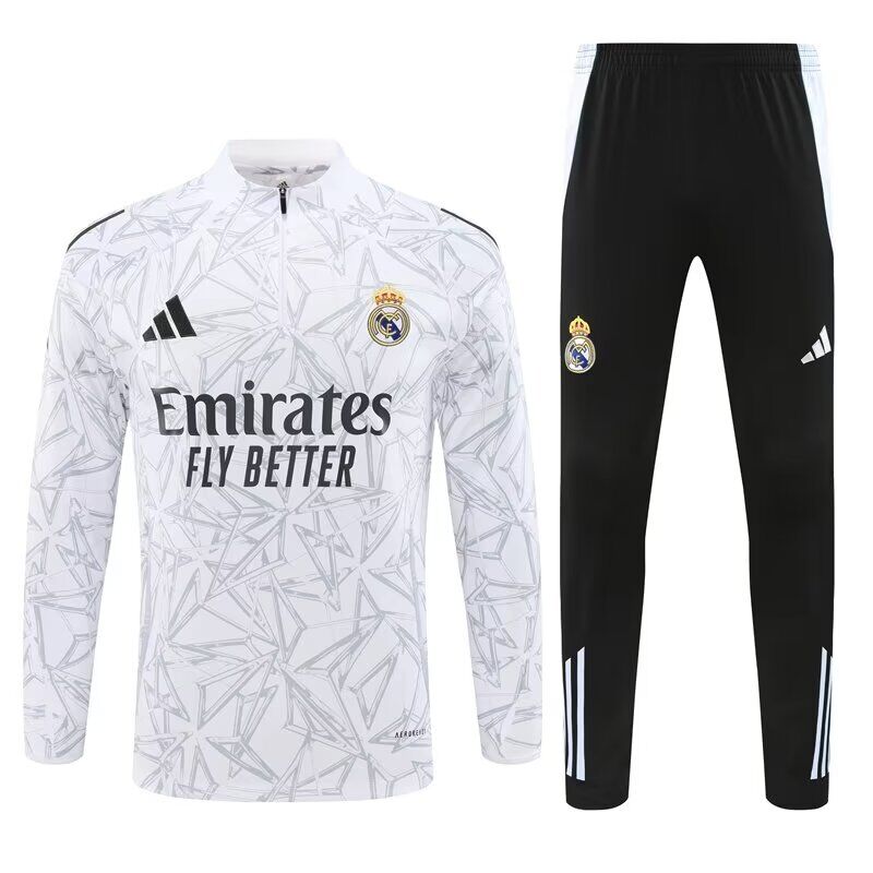 Real Madrid 2024 Tracksuit 1 2 Zip Tempoxtra